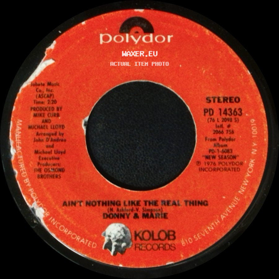 Donny & Marie - Ain't Nothing Like The Real Thing / Sing side A
