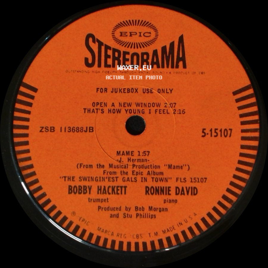 Bobby Hackett Ronnie David - Open A New Window / That's How Young I Feel / Mame / Big Spender side A