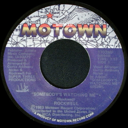 Rockwell - Somebody's Watching Me / Somebody's Watching Me (Instrumental) side A