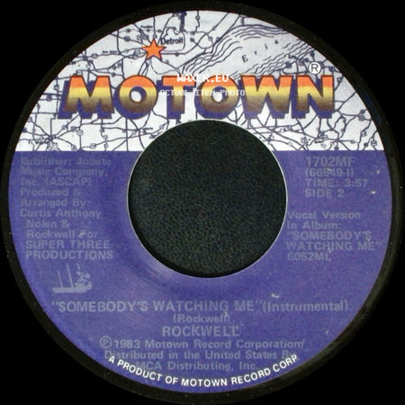 Rockwell - Somebody's Watching Me / Somebody's Watching Me (Instrumental) side B