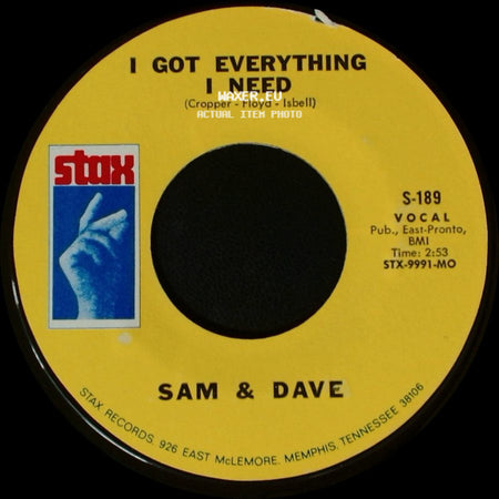 Sam & Dave - Hold On! I'm A Comin' / I Got Everything I Need side B