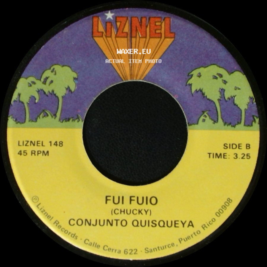 Conjunto Quisqueya - Los Limones / Fui Fuio side B