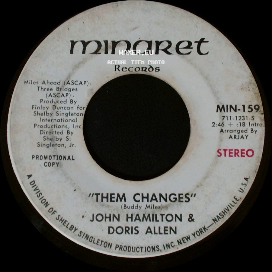 John Hamilton & Doris Allen - Them Changes / Them Changes side A