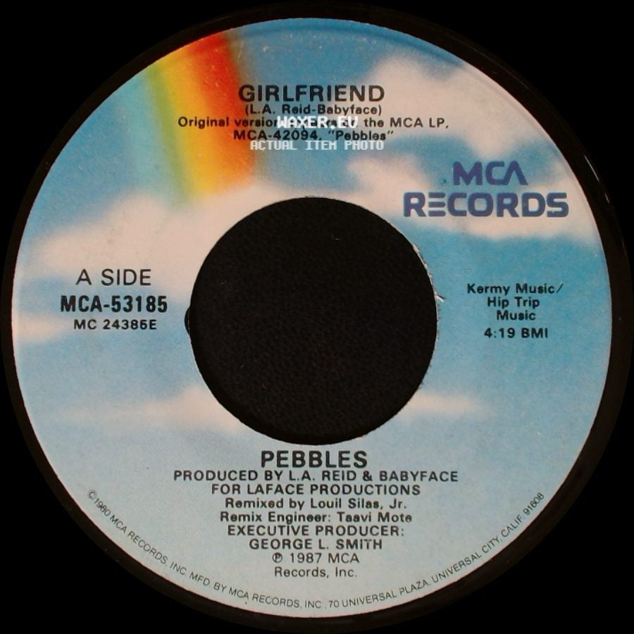 Pebbles - Girlfriend / Girlfriend (Instrumental) side A