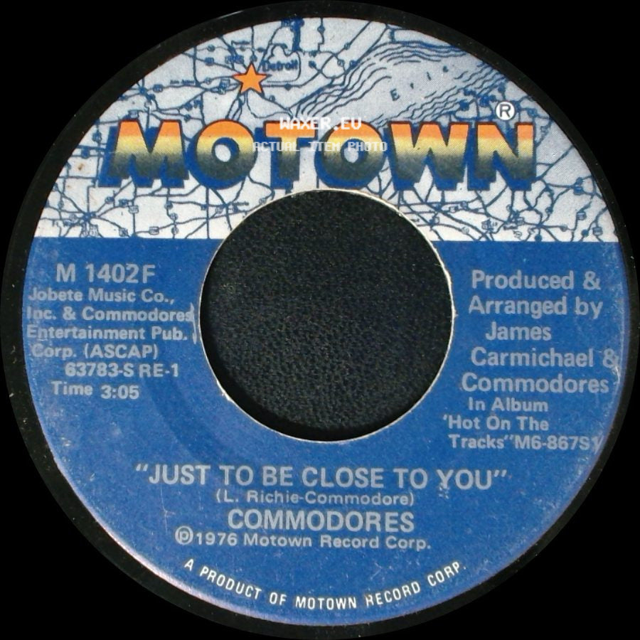 Commodores - Just To Be Close To You / Thumpin' Music side A