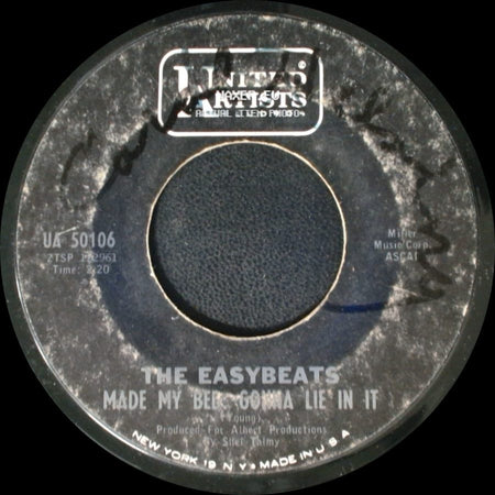The Easybeats - Friday On My Mind / Made My Bed, Gonna Lie In It side B