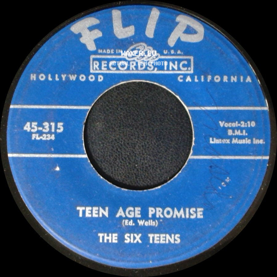 The Six Teens - Teen Age Promise / A Casual Look side A
