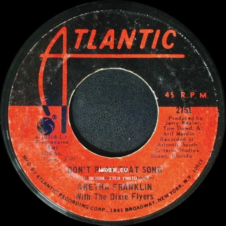 Aretha Franklin With The Dixie Flyers / Aretha Franklin - Don't Play That Song / Let It Be side A