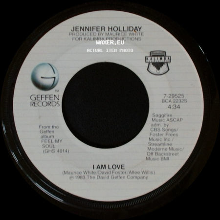 Jennifer Holliday - Heartstrings / I Am Love side B