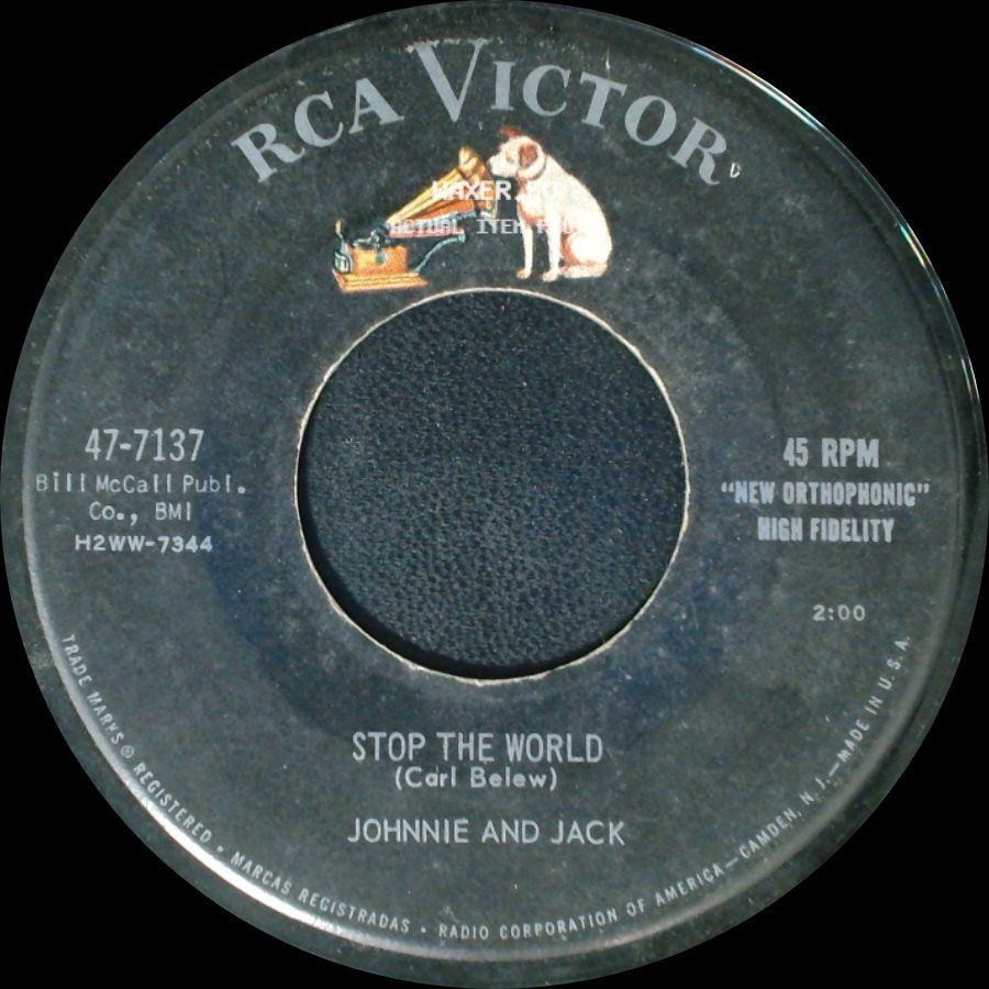 Johnnie And Jack - Stop The World / Camel Walk Stroll side A