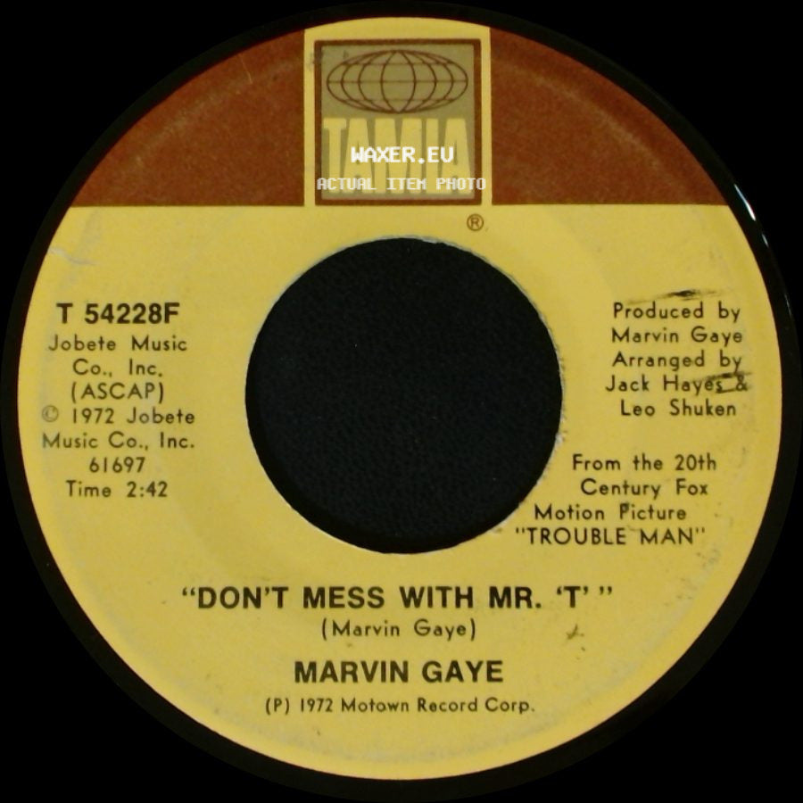Marvin Gaye - Don't Mess With Mr. 't' / Trouble Man side A