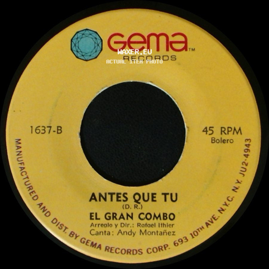 El Gran Combo - Los Muñequitos / Antes Que Tu side B