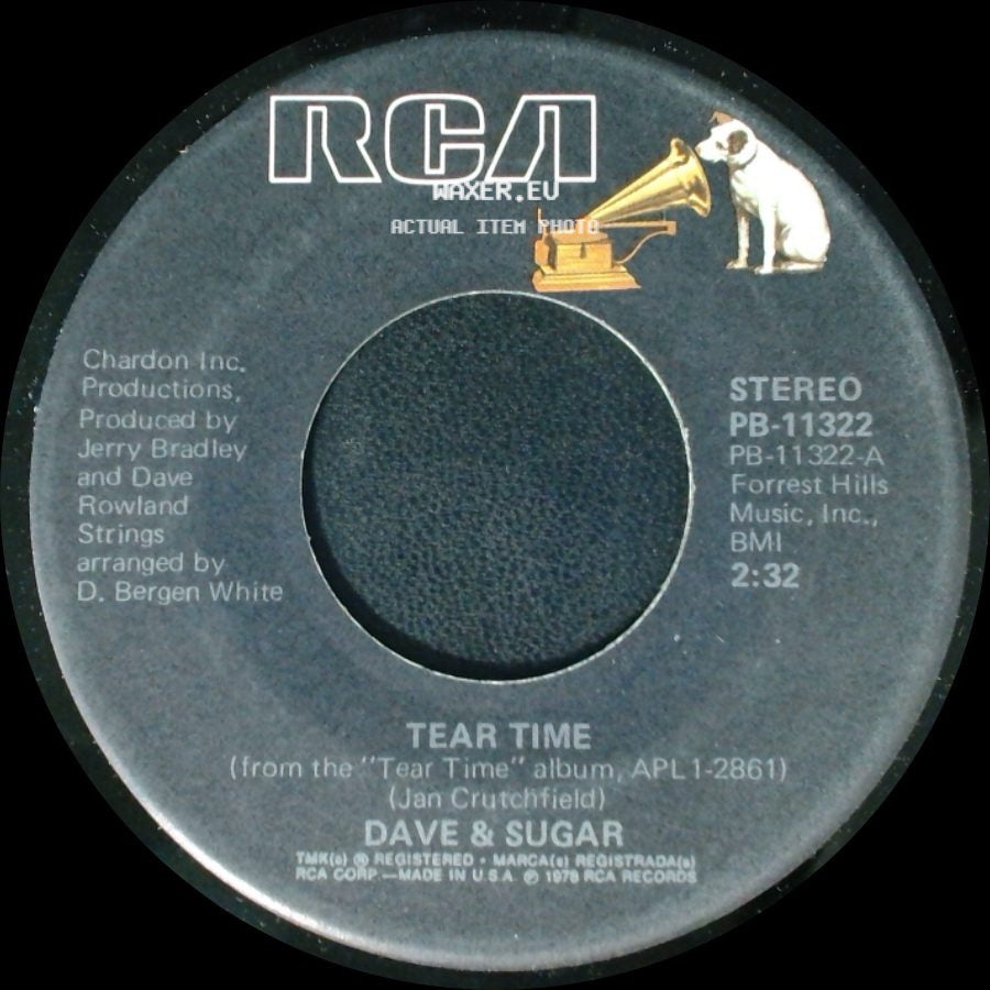 Dave & Sugar - Easy To Love / Tear Time side B