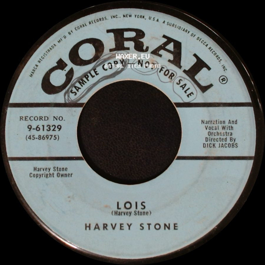 Harvey Stone - Army Blues / Lois side B
