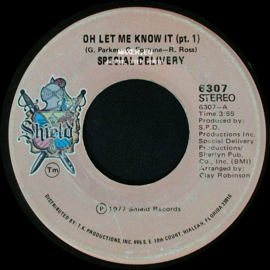 Special Delivery - Oh Let Me Know It (Pt. 2) / Oh Let Me Know It (Pt. 1) side B