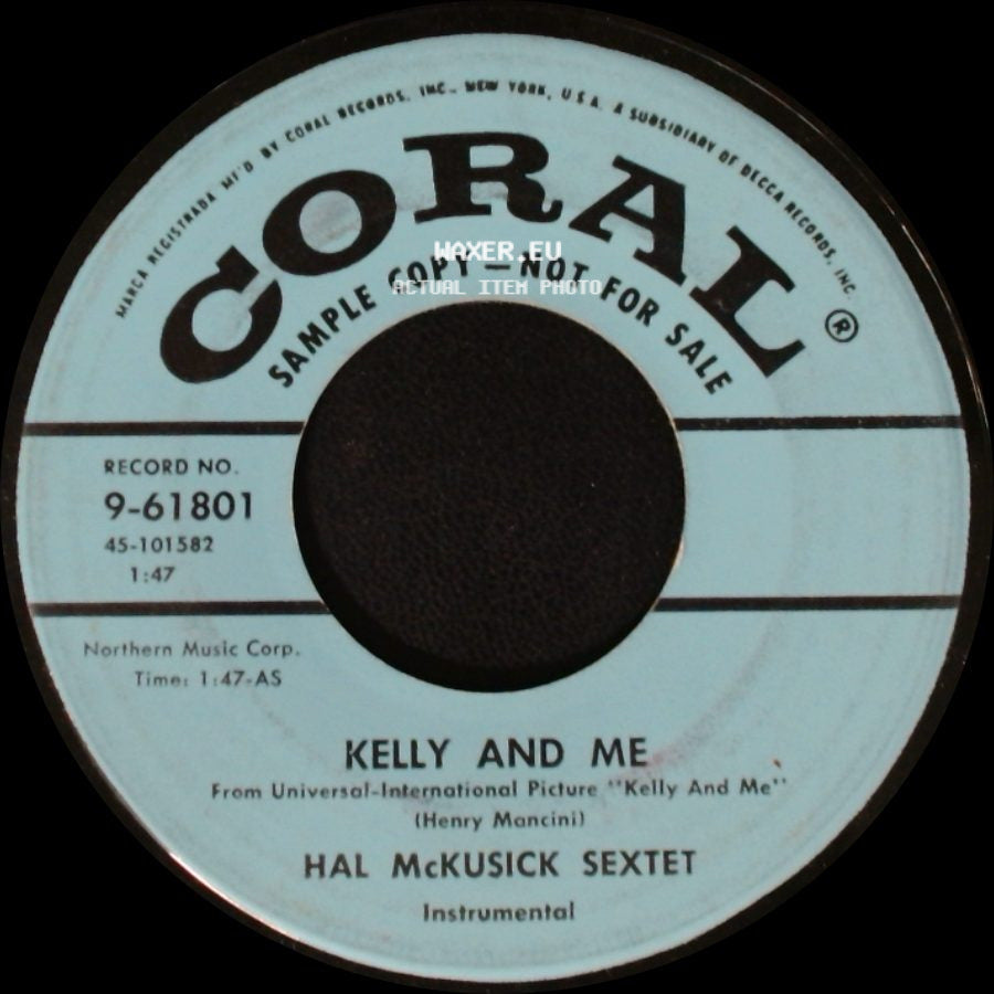 Hal Mckusick Quintet / Hal Mckusick Sextet - When I Fall In Love / Kelly And Me side B