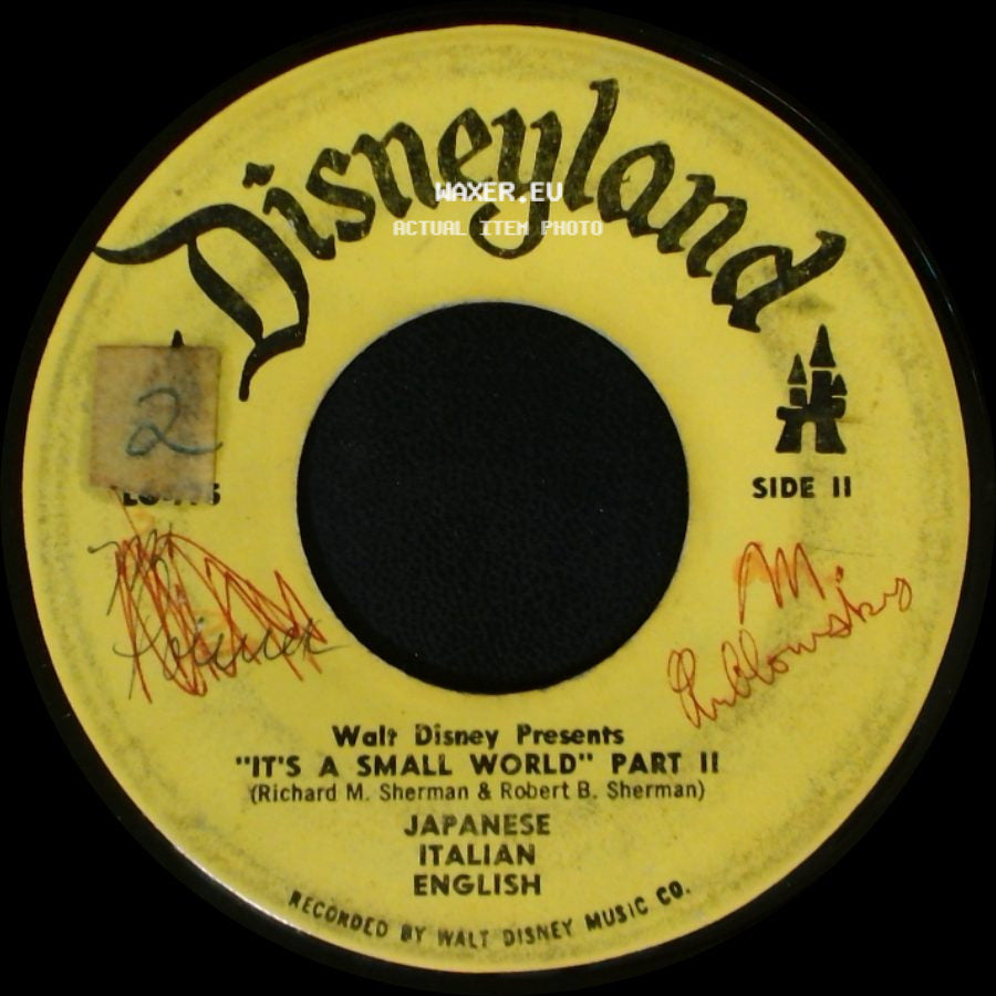 Swiss Yodeler - "It's A Small World" Part I / "It's A Small World" Part Ii side B