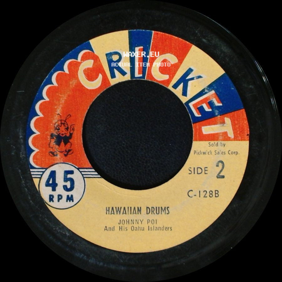 Johnny Poi And His Oahu Islanders - Aloha Oe / Hawaiian Drums side B