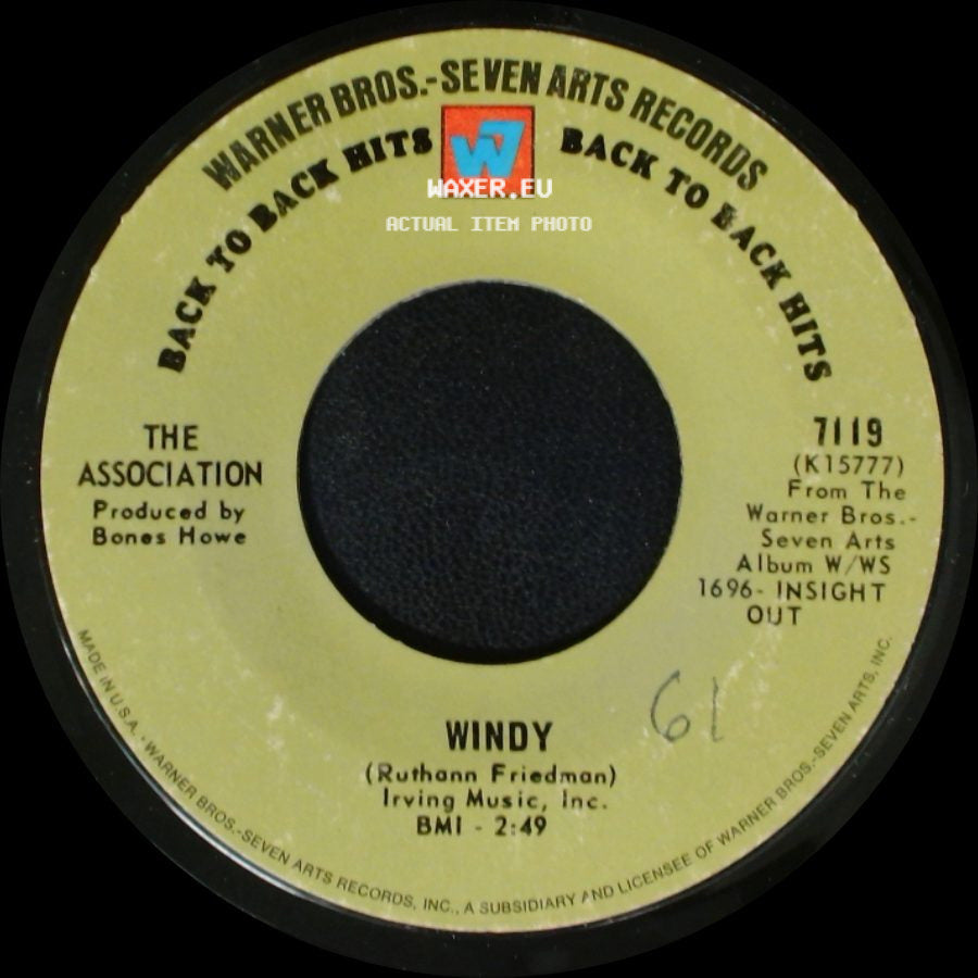 The Association - Windy / Never My Love side A