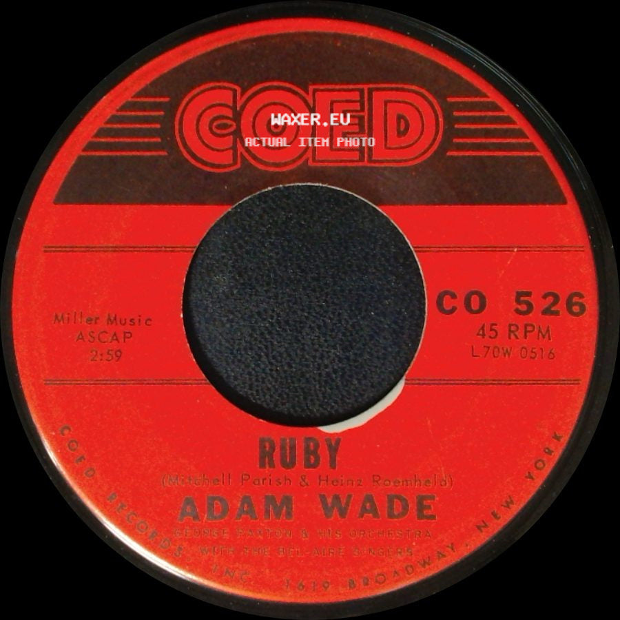 Adam Wade - Too Far / Ruby side B