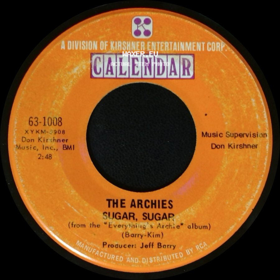 The Archies - Sugar, Sugar / Melody Hill side A