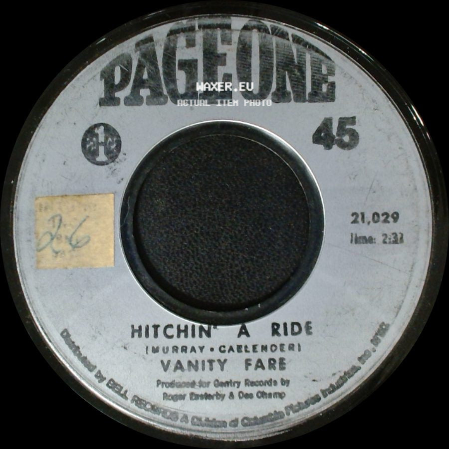 Vanity Fare - Hitchin' A Ride / Man Child side A