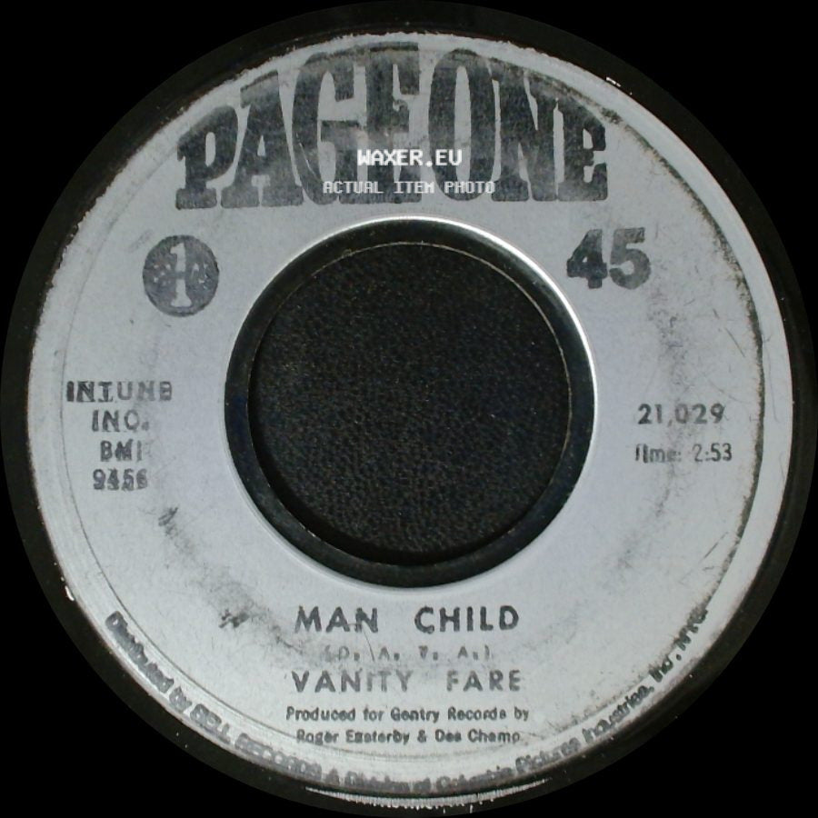 Vanity Fare - Hitchin' A Ride / Man Child side B