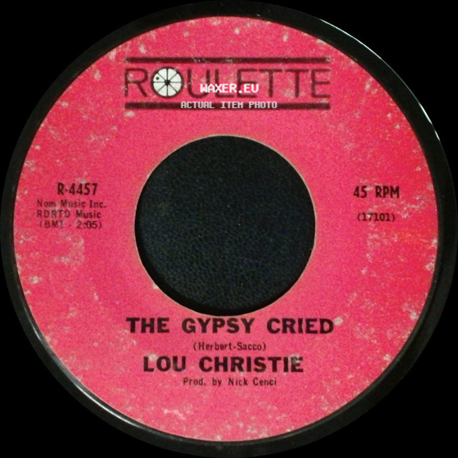 Lou Christie - The Gypsy Cried / Red Sails In The Sunset side A