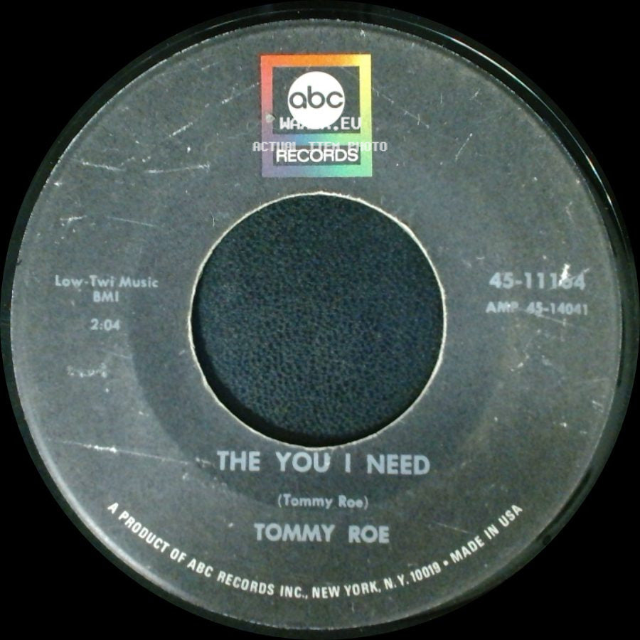 Tommy Roe - The You I Need / Dizzy side A