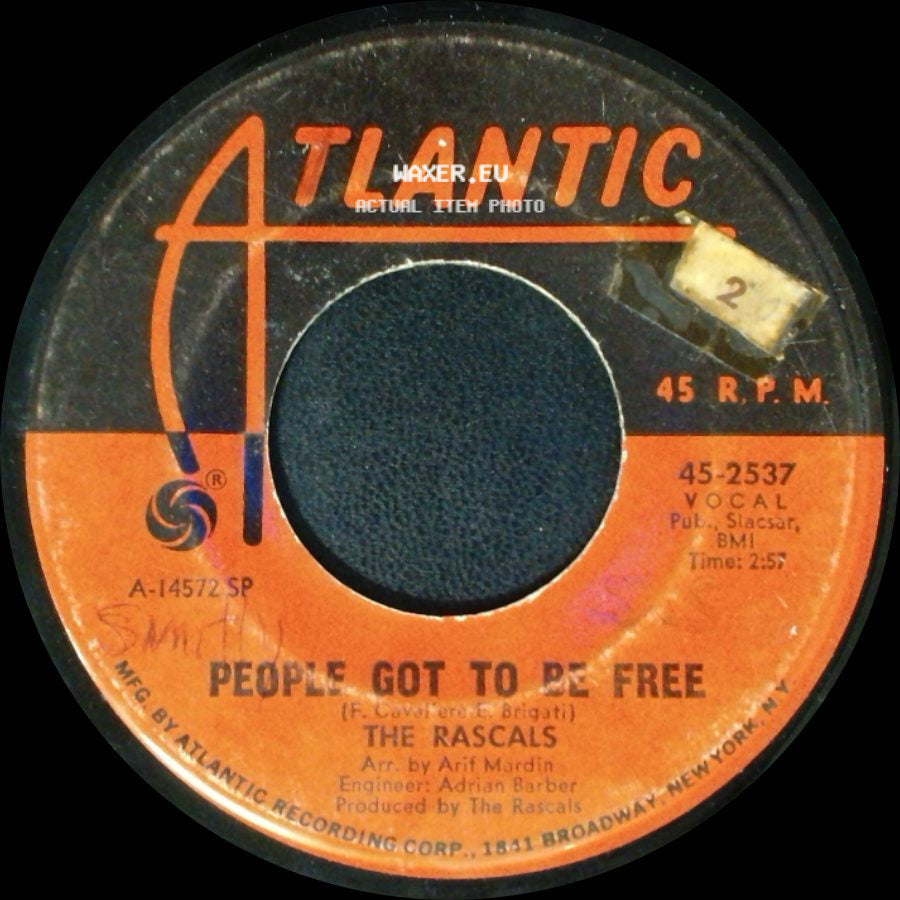 The Rascals - People Got To Be Free / My World side A