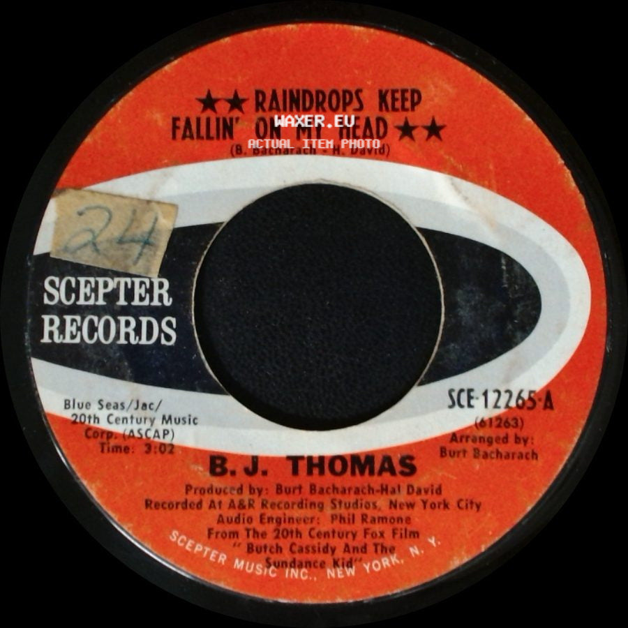B.J. Thomas - Never Had It So Good / Raindrops Keep Fallin' On My Head side B