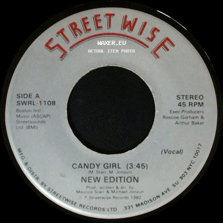 New Edition - Candy Girl / Candy Girl (Sing-A-Long Version) side A