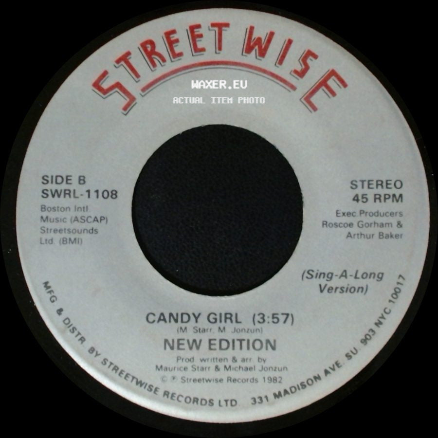 New Edition - Candy Girl / Candy Girl (Sing-A-Long Version) side B