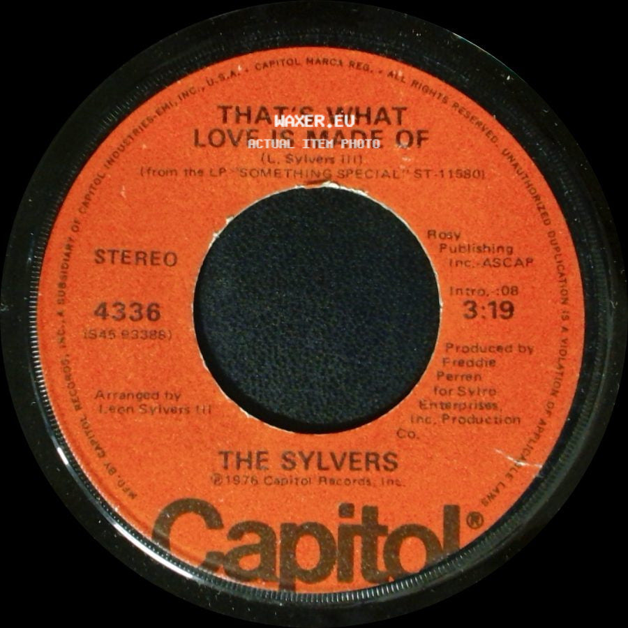 The Sylvers - Hot Line / That's What Love Is Made Of side B