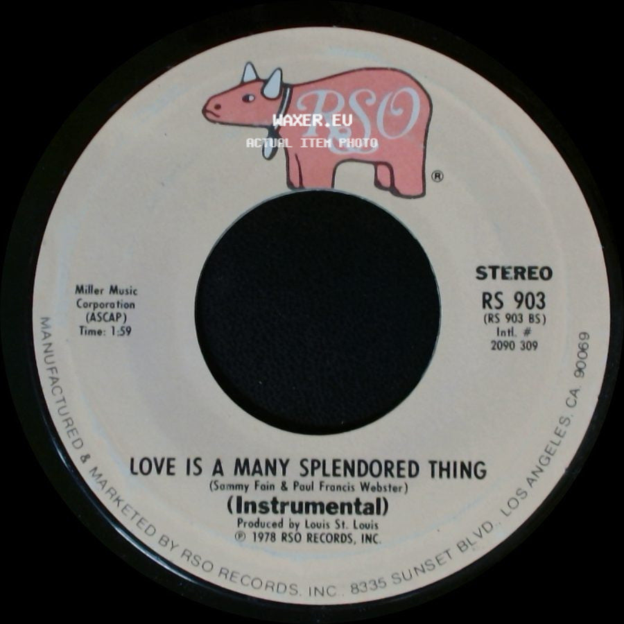 Olivia Newton-John - Hopelessly Devoted To You / Love Is A Many Splendored Thing side B