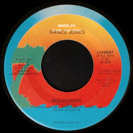 Grace Jones - Pull Up To The Bumper / Breakdown side B