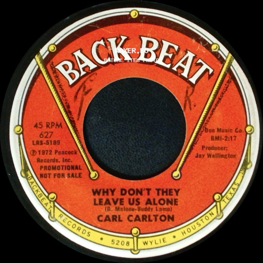 Carl Carlton - Why Don't They Leave Us Alone / I Won't Let That Chump Break Your Heart side A