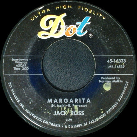 Jack Ross - Cinderella / Margarita side B