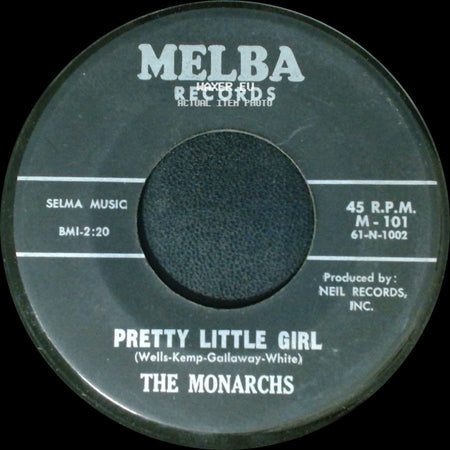 The Monarchs - Pretty Little Girl / In My Younger Days side A