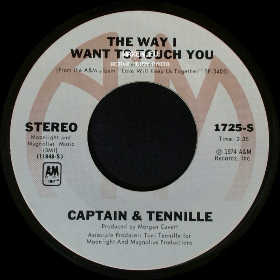 Captain & Tennille - Broddy Bounce / The Way I Want To Touch You side B
