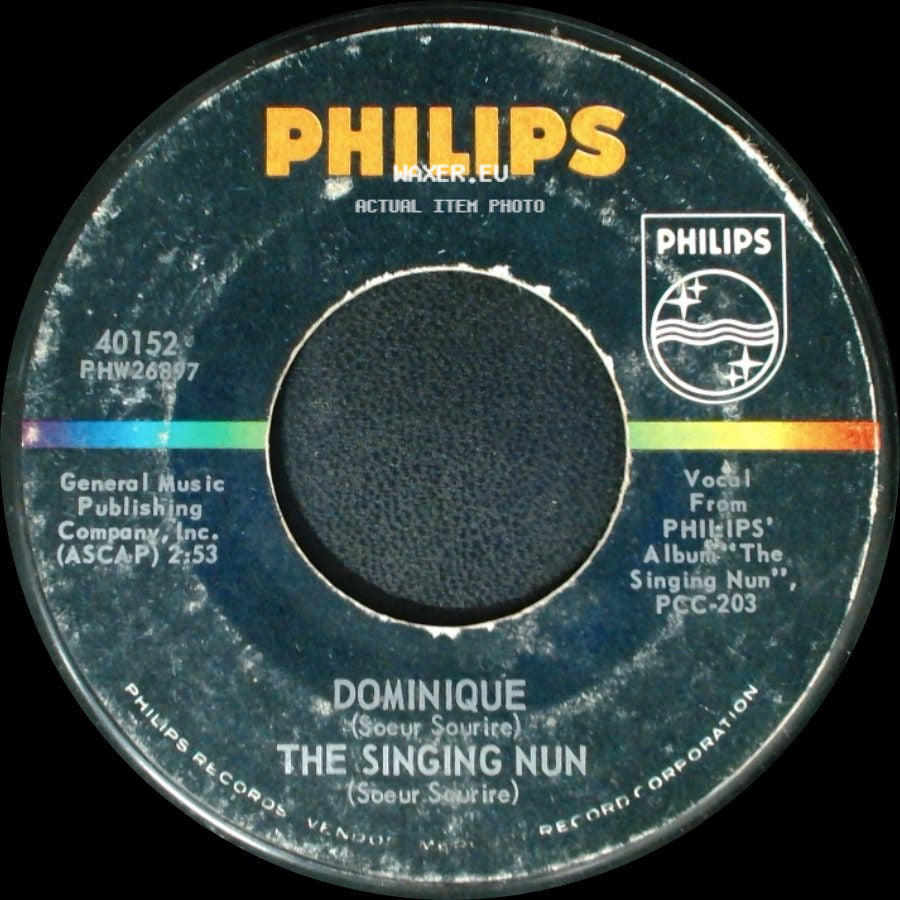 The Singing Nun (Soeur Sourire) / The Singing Nun - Entre Les Etoiles (Among The Stars) / Dominique (Soeur Sourire) side B
