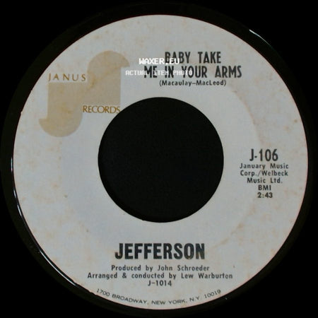 Jefferson - Baby Take Me In Your Arms / I Fell Flat On My Face side A