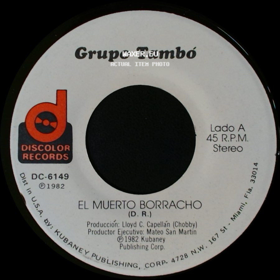 Grupo Tambó - El Muerto Borracho / Merengue Con Trombones side A