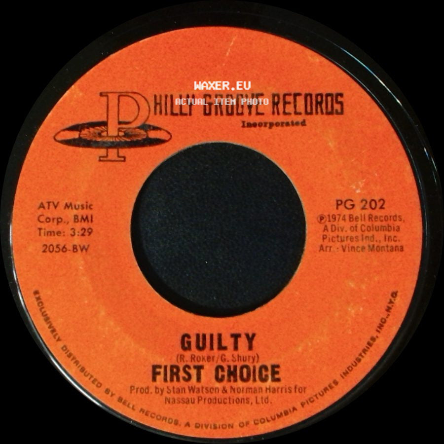 First Choice - Guilty / Wake Up To Me side A
