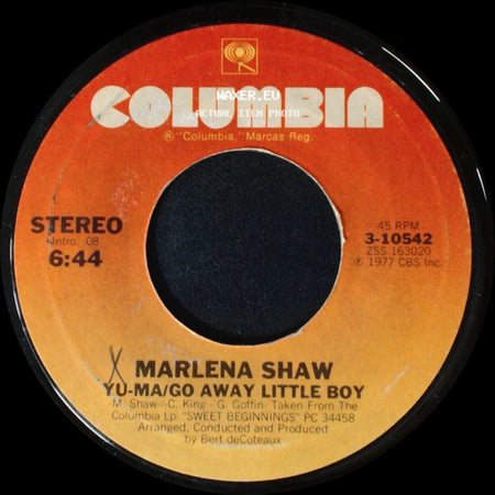 Marlena Shaw - Yu-Ma/Go Away Little Boy / No Deposit, No Return side A