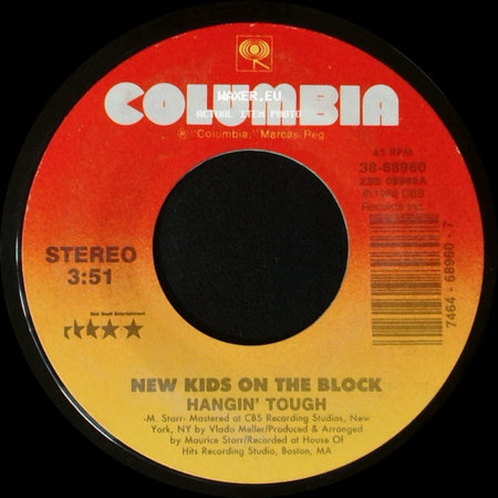New Kids On The Block - Didn't I (Blow Your Mind) / Hangin' Tough side B