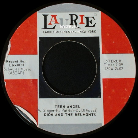 Dion And The Belmonts - Teen Angel / I Wonder Why side A