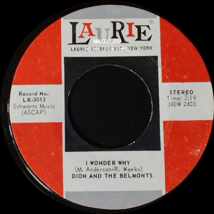Dion And The Belmonts - Teen Angel / I Wonder Why side B