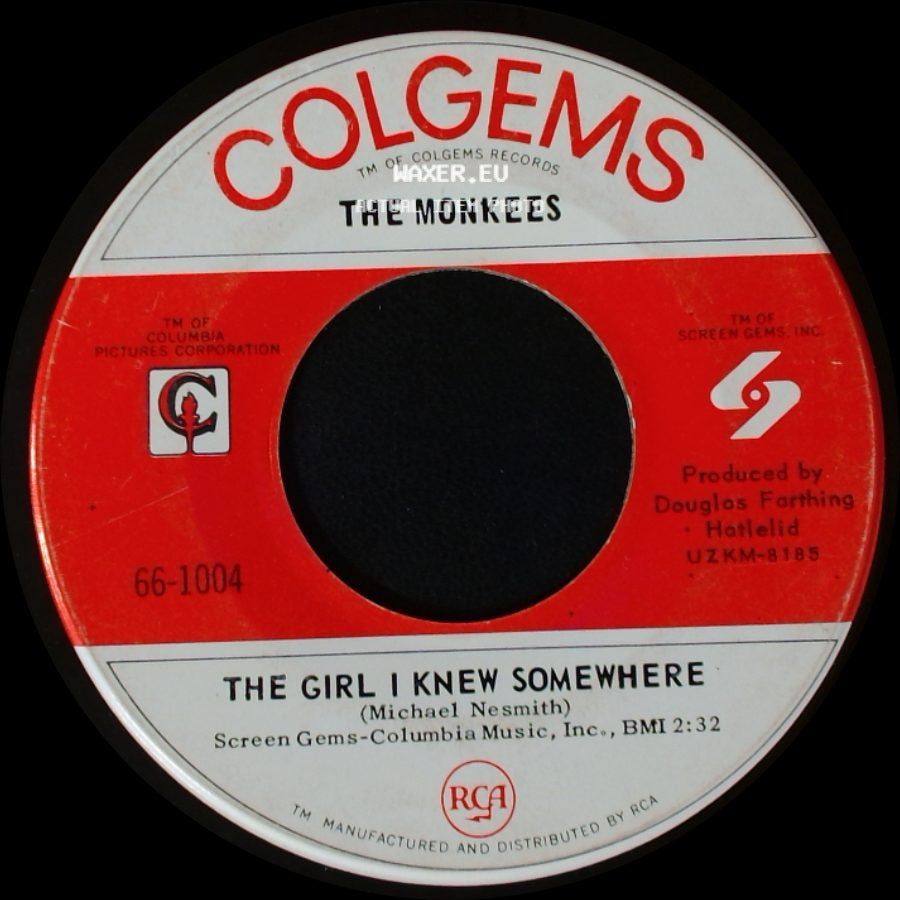 The Monkees - The Girl I Knew Somewhere / A Little Bit Me, A Little Bit You side A
