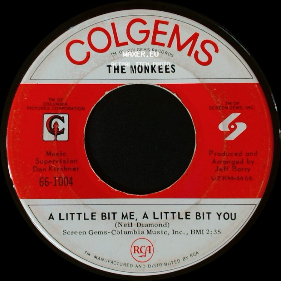 The Monkees - The Girl I Knew Somewhere / A Little Bit Me, A Little Bit You side B